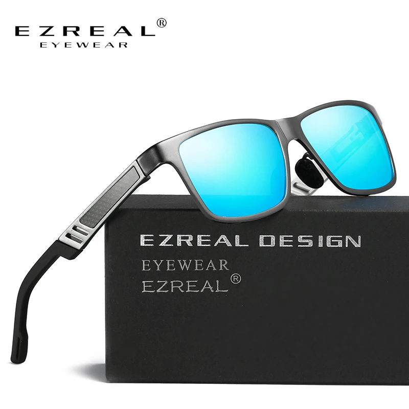 EZREAL Алюминиево-магниевые Мъжки Слънчеви очила с Поляризирана Покритие Огледални Женски Слънчеви Очила oculos Мъжки слънчеви Очила, Аксесоари A6560S