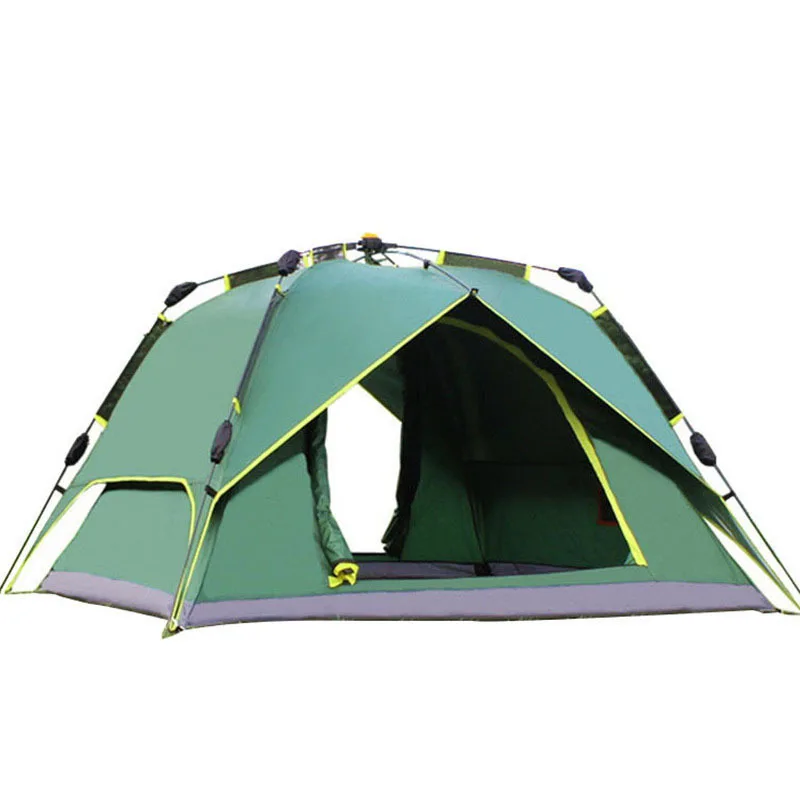 WOLFACE Тройно двупластова палатка Въртящи Тип Автоматична Быстрооткрывающаяся Палатка Без Дизайн Водоустойчив Палатка за Къмпинг