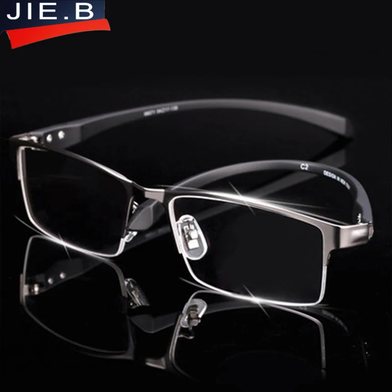 Рамки за Очила от Титанова сплав за бизнес Мъже с Гъвкави Очила Tr-90 за Очила за Мъже, IP-Йонофореза лък тел