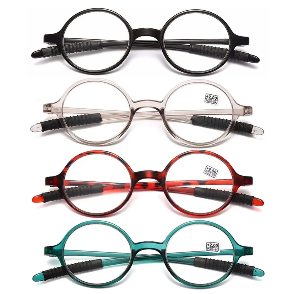 Vintage Ретро Малка Кръгла Дограма Очила За Четене за Дальнозорких Жени, Мъже Черен PC Смола Прозрачни Лещи на Очила за Далекогледство Степента на